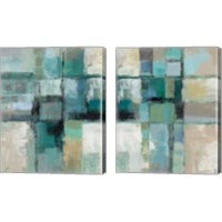 Framed 'Island Hues 2 Piece Canvas Print Set' border=