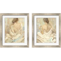 Framed 'Abstract Figure Study 2 Piece Framed Art Print Set' border=