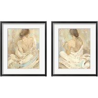 Framed 'Abstract Figure Study 2 Piece Framed Art Print Set' border=