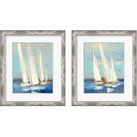 Framed 'Summer Regatta 2 Piece Framed Art Print Set' border=