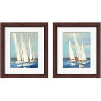 Framed 'Summer Regatta 2 Piece Framed Art Print Set' border=