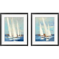 Framed 'Summer Regatta 2 Piece Framed Art Print Set' border=