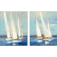 Framed Summer Regatta 2 Piece Art Print Set