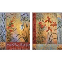 Framed 'Floral Symphony 2 Piece Art Print Set' border=