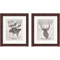 Framed 'Soft Lodge 2 Piece Framed Art Print Set' border=