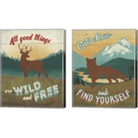 Framed Discover the Wild 2 Piece Canvas Print Set