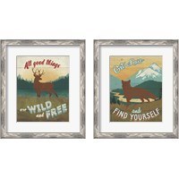 Framed 'Discover the Wild 2 Piece Framed Art Print Set' border=