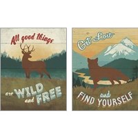 Framed 'Discover the Wild 2 Piece Art Print Set' border=