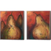 Framed Pear 2 Piece Canvas Print Set
