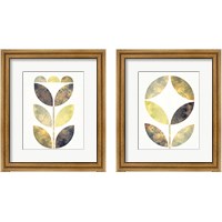 Framed Golden Flower 2 Piece Framed Art Print Set