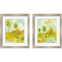 Framed 'Golden Hour  2 Piece Framed Art Print Set' border=