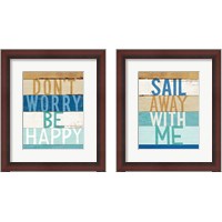 Framed Beachscape Inspiration 2 Piece Framed Art Print Set