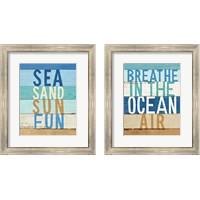 Framed Beachscape Inspiration 2 Piece Framed Art Print Set