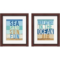 Framed Beachscape Inspiration 2 Piece Framed Art Print Set