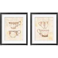 Framed 'Authentic Coffee 2 Piece Framed Art Print Set' border=