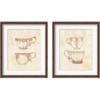Framed 'Authentic Coffee 2 Piece Framed Art Print Set' border=