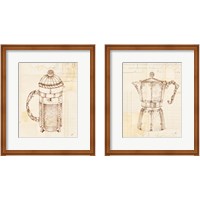 Framed 'Authentic Coffee 2 Piece Framed Art Print Set' border=