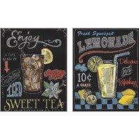 Framed 'Iced Tea & Lemonade 2 Piece Art Print Set' border=