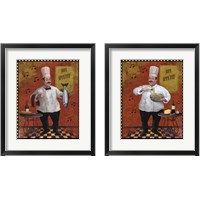 Framed 'Chef Master Design 2 Piece Framed Art Print Set' border=