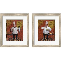 Framed 'Chef Master Design 2 Piece Framed Art Print Set' border=