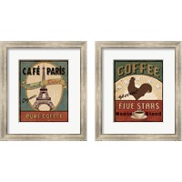 Framed 'Coffee 2 Piece Framed Art Print Set' border=