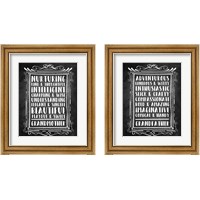 Framed 'Grandparents - Chalkboard 2 Piece Framed Art Print Set' border=