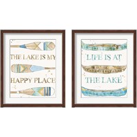 Framed 'Lakehouse 2 Piece Framed Art Print Set' border=