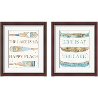 Framed 'Lakehouse 2 Piece Framed Art Print Set' border=