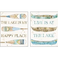 Framed 'Lakehouse 2 Piece Art Print Set' border=