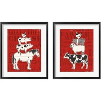 Framed Red Farmers Market 2 Piece Framed Art Print Set