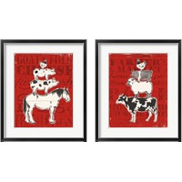 Framed Red Farmers Market 2 Piece Framed Art Print Set