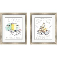 Framed 'Girlfriends Cabin 2 Piece Framed Art Print Set' border=