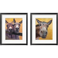 Framed Adorable Donkey 2 Piece Framed Art Print Set