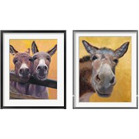 Framed Adorable Donkey 2 Piece Framed Art Print Set