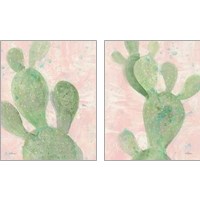 Framed 'Cactus Panel 2 Piece Art Print Set' border=