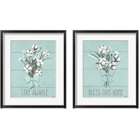 Framed 'Blessed Mint 2 Piece Framed Art Print Set' border=