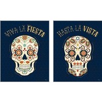 Framed La Vida Loca Blue 2 Piece Art Print Set