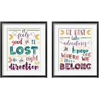 Framed Lost in Words 2 Piece Framed Art Print Set