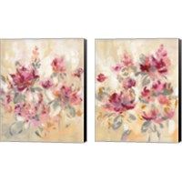 Framed 'Floral Reflections 2 Piece Canvas Print Set' border=