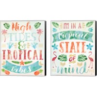 Framed Words of Paradise 2 Piece Canvas Print Set