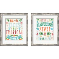 Framed 'Words of Paradise 2 Piece Framed Art Print Set' border=