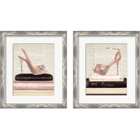 Framed 'Fashion Magazine 2 Piece Framed Art Print Set' border=