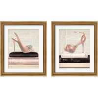 Framed 'Fashion Magazine 2 Piece Framed Art Print Set' border=