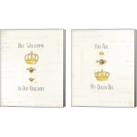 Framed Bee and Bee  2 Piece Canvas Print Set