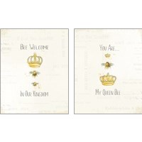 Framed 'Bee and Bee  2 Piece Art Print Set' border=