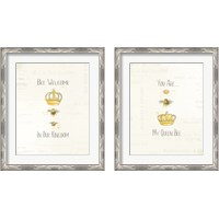 Framed 'Bee and Bee  2 Piece Framed Art Print Set' border=