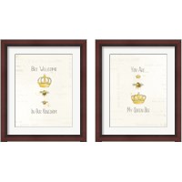 Framed 'Bee and Bee  2 Piece Framed Art Print Set' border=