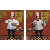 Framed 'Chef 2 Piece Art Print Set' border=