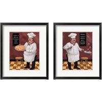 Framed 'Chef 2 Piece Framed Art Print Set' border=