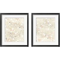 Framed 'Pattern Intersect 2 Piece Framed Art Print Set' border=